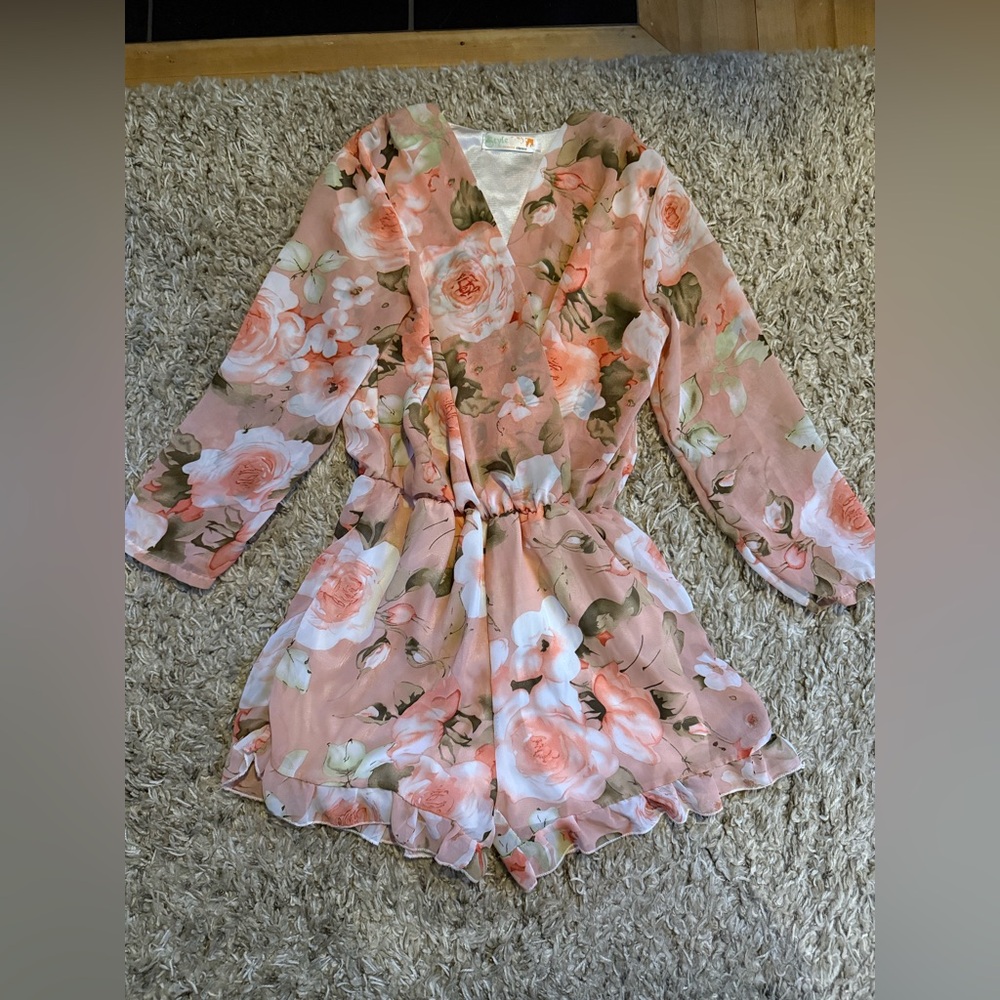 Floral Pink Romper